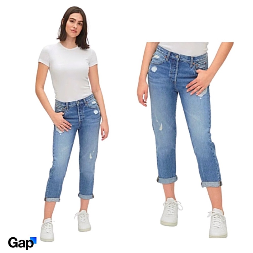 ♥️ GAP Boyfriend Jeans Slouchy/Laid-Back Fit Flattering on Every Size! NWTS-$100 - Picture 1 of 7